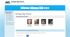 Desktop Screenshot of heritagehighschoolalumni.com